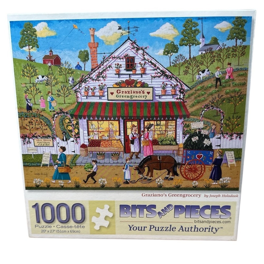 Bits and Pieces Puzzle‎ 1000 Pieces New Sealed In Box Grocery Store Outdoor